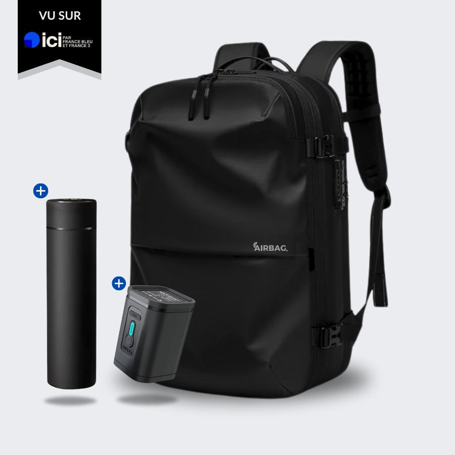 Fitpack Airbag Travel Pack – Matte Black Edition